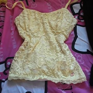 Vintage guess y2k lace summer top